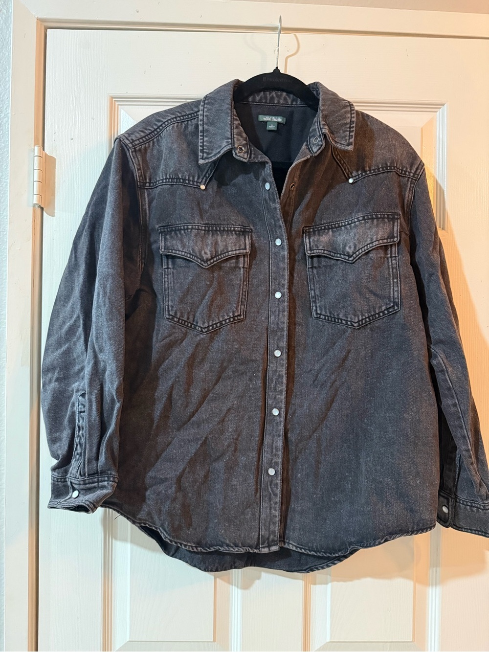 Target Gray Washed Denim Jean Jacket